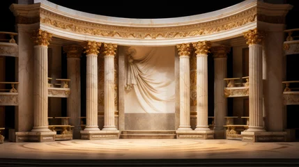 Foto op Plexiglas Marble columns stage for showcase © RDO