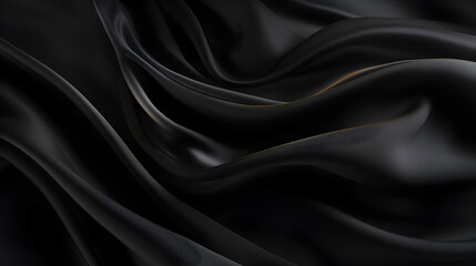 Black Cloth Fabric Backdrop for Object Showcase
 - obrazy, fototapety, plakaty