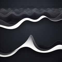 abstract elevation wavy topography strip line for concept about minimal a sea. ai generative