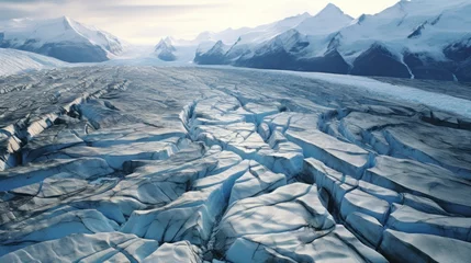 Fototapeten glaciers melted by global warming © zayatssv