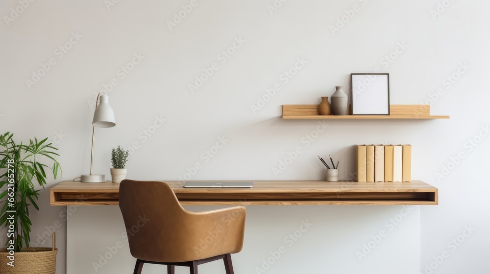 Poster a clean and clutter-free workspace with a minimalist design
