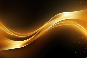 Abstract liquid gold luxury and smooth lines background.