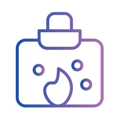 Cook Cowboy Desert Gradient Line Icon