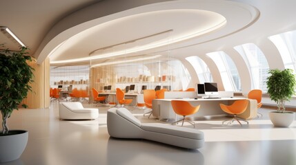 Office interior design with innovative concepts