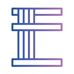 Food Japan Noodle Gradient Line Icon