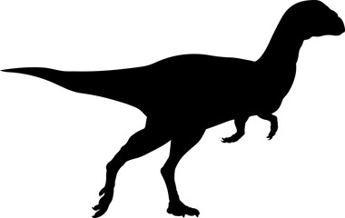 Zephyrosaurus Dinosaur Silhouette vector Types of dinosaurs breeds