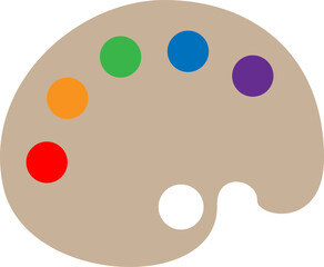 Fototapeta premium 미술 파레트그래픽 일러스트