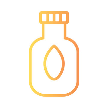 Water Bottle Drink Gradient Line Icon