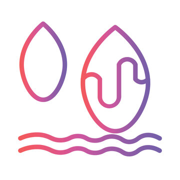 Water Pollution Environmen Gradient Line Icon