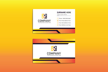 Modern and professional business card design template