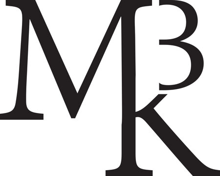 MKB letter logo modern design