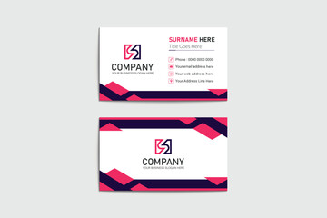 Modern and professional business card design template