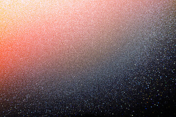 red white black glitter texture abstract banner background with space. Twinkling glow stars effect. Like outer space, night sky, universe. Rusty, rough surface, grain.