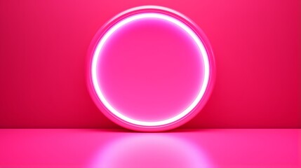 A neon pink background for a vibrant pop