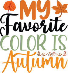 my favorite color is autumn