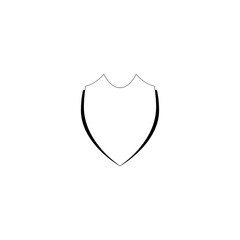 Shield icon isolated on transparent background