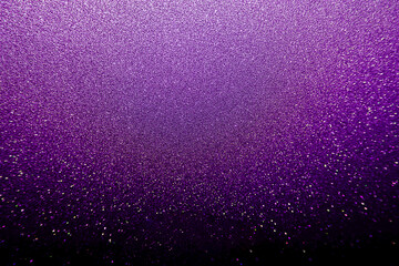 purple black glitter texture abstract banner background with space. Twinkling glow stars effect....