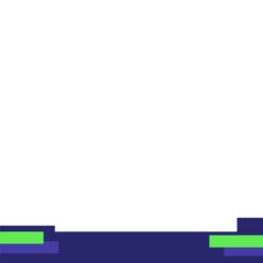 Obraz premium Rectangle Geometric Footer