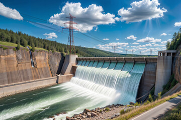 Tranquil waters by the power station