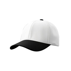 color baseball cap isolated on white