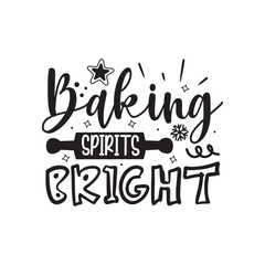 Obraz premium Baking Spirits Bright Vector Design on White Background