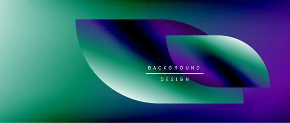 Bright color circle and round element minimal geometric abstract background for posters, covers, banners, brochures, websites