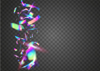 Iridescent Glare. Falling Effect. Glitter Art. Glitch Texture. Digital Foil. Laser Element. Pink Blur Background. Retro Christmas Wallpaper. Violet Iridescent Glare
