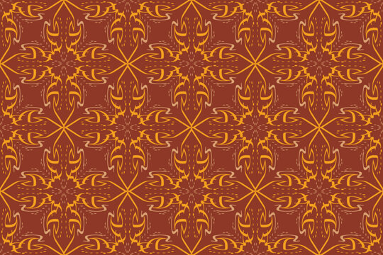 Seamless pattern in authentic arabian style. Vector illustration