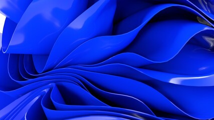 3d render abstract cloth fabric glossy wave background