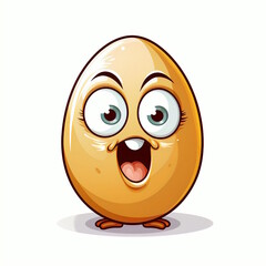 Surprised Egg - Vector Illustration