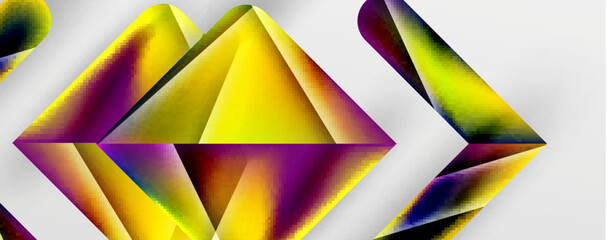 Triangle fluid color gradient abstract background. Vector Illustration For Wallpaper, Banner, Background, Card, Book Illustration, landing page