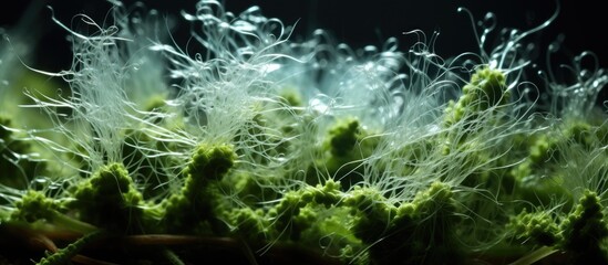 Nettle s stinging hair releases fluid causing burning sensation on skin With copyspace for text