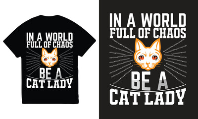 cat vector art t-shirt, cat art, vector t-shirt design