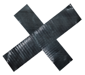 metallic sticky teared sticker overlapping each other, png sticker asset.	