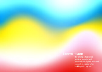 Abstract blurred gradient mesh background, Colorful smooth paint watercolor. Colorful background. Soft textures. poster, flyer, presentation.
