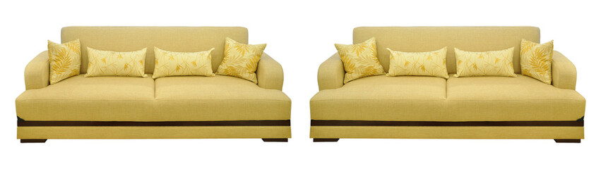 Two seat detail and pillow, details of the modern and stylish furniture