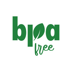 bpa free icon on white background	