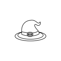 illustration of a hat. hat icon vector isolated on white background