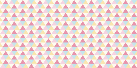 横長のシームレスパターン素材：春色の日本の伝統的な模様“鱗”