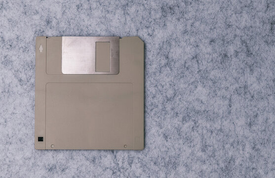 3.5-inch floppy disk. Isolated. front.