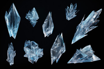 Ice crystal shards