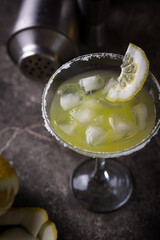 Lemon citrus Margarita or Martini cocktail