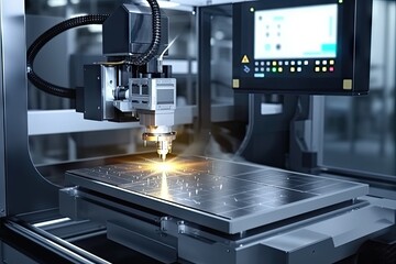 High-precision technological equipment used for innovative material processing