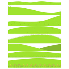 Obraz premium Illustration Of Grass Hill