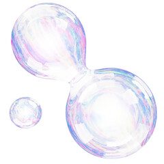 Graphic bubbles illustration, 3d soap bubble clipart, realistic soap bubbles object
