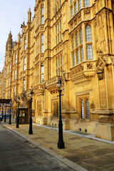 Palace of Westminster, also known as the Houses of Parliament in London, England