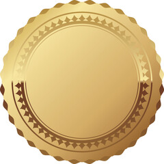 高級感のあるエンブレム　ゴールド