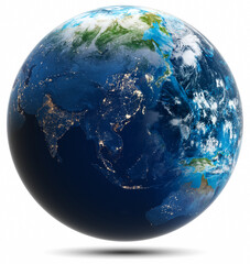 World globe - South-East Asia