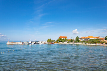 Fototapeta na wymiar Croatian seaside town of Bibinje