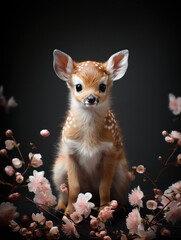 Cute baby deer generatieve ai